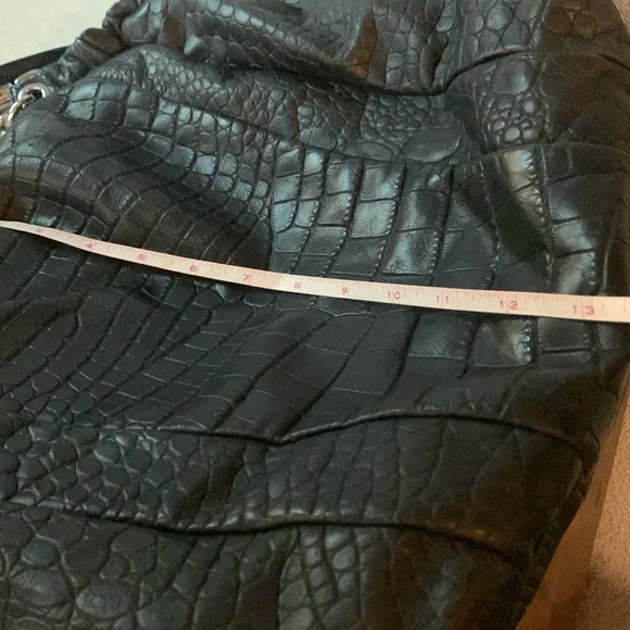 Michael Michael Kors Black Croc-Embossed Bag - Picture 13 of 16